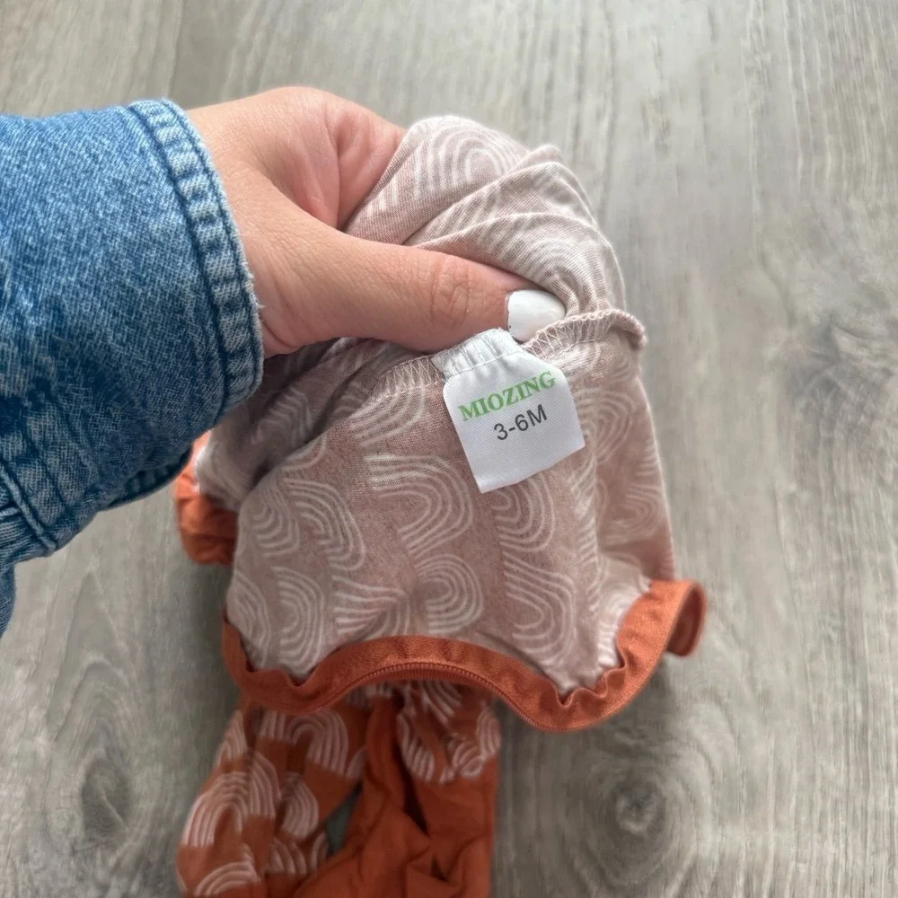 Gender Neutral Bamboo Zippy Pajamas Size 3-6 Months